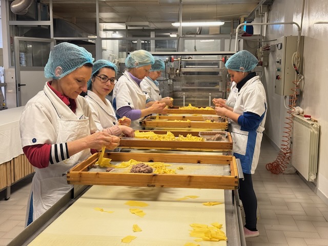 Tortellini in the making